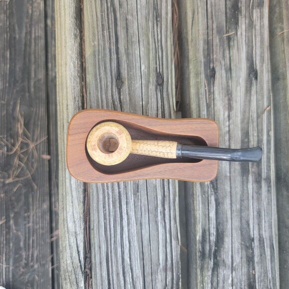 Missouri Meerschaum ORIGINAL Pipe Corn Cob Bamboo Shank Curved Stem EXCELLENT - Picture 10 of 11